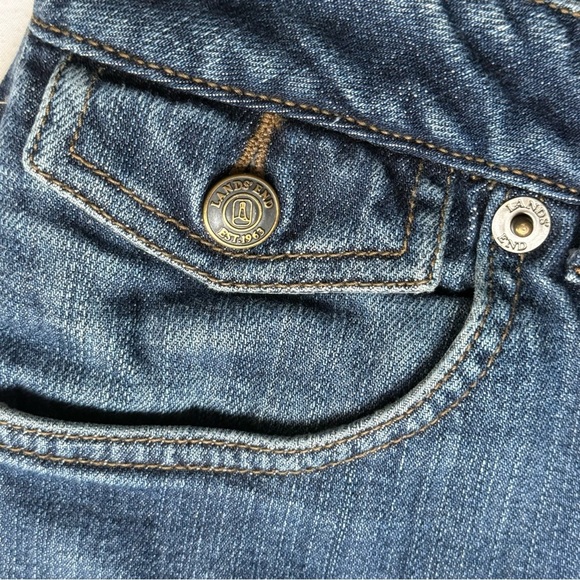 Lands’ End Original Fit Modern Waist Boot Leg Denim Jeans size 10 - Picture 7 of 12
